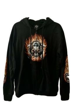Teschio Ali Harley - High Definition Rock Eagle Felpa con Ca