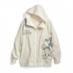 Disney Topolino Donna collo Alto Zip Felpa con Cappuccio Fod