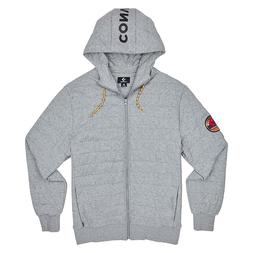 Converse Trapuntato Full Zip Felpa con Cappuccio Vgh da Uomo
