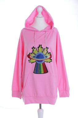 TS-139 Planet Terra Arcobaleno Neon Rosa Pastello Dark Retro