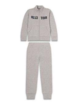 Tuta 8-14 Pile Felpa con Cappuccio Sweatshirt Traninganzug T