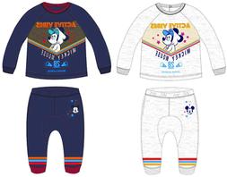 Tuta Baby Mickey felpata in due varianti, con zip