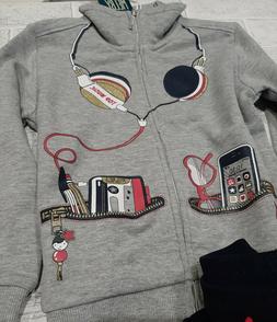 Tuta Bambina con zip in Cotone Garzato Melby