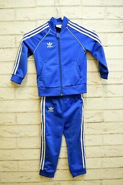 Adidas Tuta Completa Giacca Pantalone Blu Sportiva 2 Anni Sw