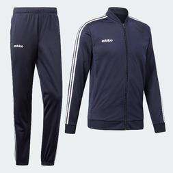 TUTA ADIDAS COMPLETA UOMO DV2468 3 STRIPES BLU BLUE BIANCO S