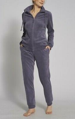 TRIUMPH tuta con zip cotone ciniglia SETS LS VELOUR 02 pigia