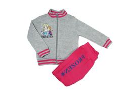 TUTA DA GINNASTICA BAMBINA FROZEN DISNEY felpa con zip senza