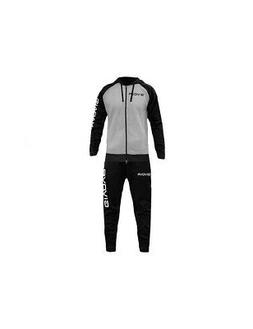 Tuta da Ginnastica Uomo Givova Super King Felpata Grigio Ner