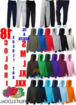 TUTA da UOMO Completa FRUIT OF THE LOOM Felpa CAPPUCCIO Pant