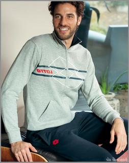 Tuta da uomo invernale in felpa con zip tasche sport sportiv