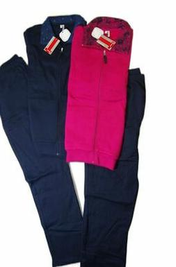 tuta donna ragazza felpata zip tasche fantasia