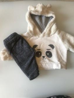 Tuta Due Pezzi Felpa E Pantalone 3-6 Mesi Zara Invernale Con