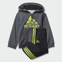 Tuta enfant felpa invernale adidas Fleece Hooded GK1652 Grig