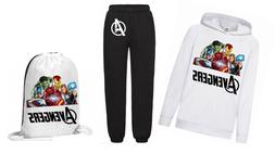 tuta felpa + pantaloni  Avengers personaggi con sacca abbina