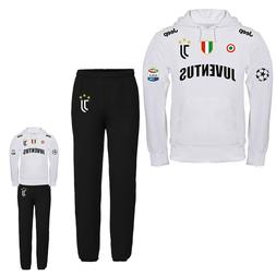 TUTA JUVENTUS PERSONALIZZATA FELPA CON CAPPUCCIO BIANCA O NE