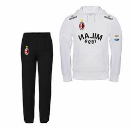 TUTA MILAN PERSONALIZZATA FELPA CON CAPPUCCIO BIANCA O NERA