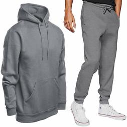 Tuta UOMO felpa pantaloni fitness palestra cappuccio tasche 