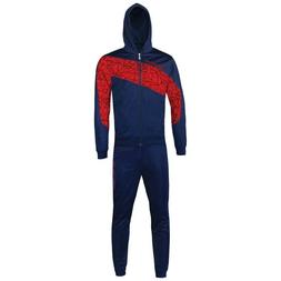 TUTA GIVOVA UOMO MODELLO BOLIVIA CON CAPPUCCIO BLU/ROSSO SPO