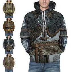 Unisex 3D Stampa Divertente Uomo Donna Felpa con Cappuccio M