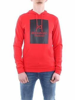 Calvin Klein Performance Uomo 00gms9w337 Rosso-679 Con Cappu