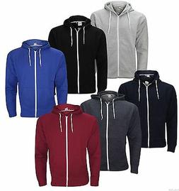 Uomo American Style con Cappuccio Pile con Zip Taglie S M L 