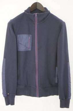 Uomo Tommy Hilfiger Cappuccio Classico Blu Cotone Traspirant