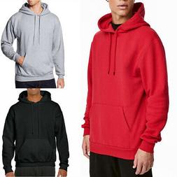 Uomo Casual Manica Lunga con Cappuccio Pullover Larga SPORTS