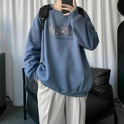 uomo casual sciolto felpe inverno mew grafica