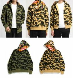 A BATHING APE Uomo Completo Felpa con Cerniera 1ST Mimetico 