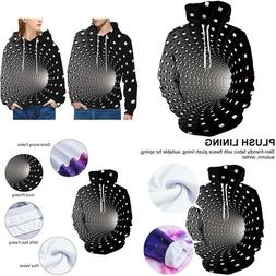 3d Unisex Leggero Felpe Con Cappuccio