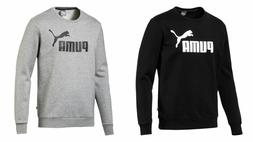 Puma Uomo Essential Ess Logo Crew Felpa Fl Grande Logo Felpa