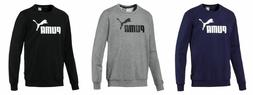 Puma Uomo Essential Ess Logo Crew Felpa Tr. Grande Manica Lu