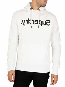 Superdry Uomo Felpa con cappuccio CL NS, bianca