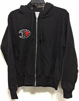 Champion Uomo GF69 Felpa con Cerniera Grande C Logo Nero Tag