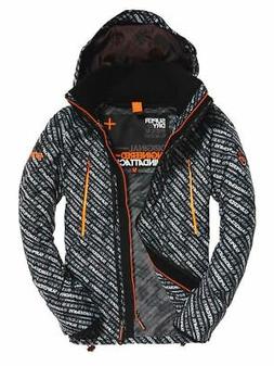 Superdry Uomo Giacca a Vento Giacca Invernale Felpa con Zip 