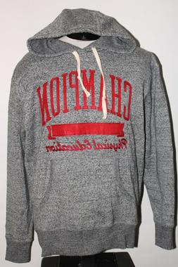 Champion Uomo Grande L Cucito Felpa con Logo / Cappuccio