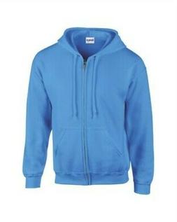 Uomo Gildan Heavy Blend Completo Felpa con Cappuccio con Zip