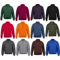 Uomo Gildan Heavy Blend Vintage 1/4 Zip Manica Lunga Semplic
