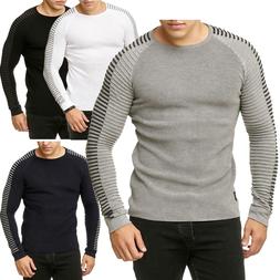 Redbridge Uomo Maglia Pullover Lavorato a Sweater Costine Mu