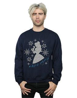 Disney Uomo Princess Belle Winter Silhouette Felpa