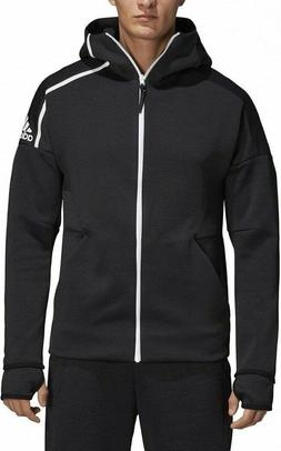 Adidas Uomo Zne Veloce Rilascio Grigio/Nero Giacca Cappuccio