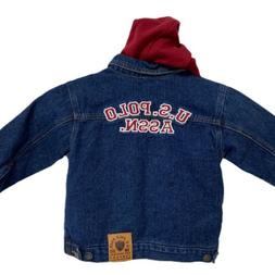 USA Polo Assn Bambini Ragazzo Jean Felpa Giacca Invernale Bo