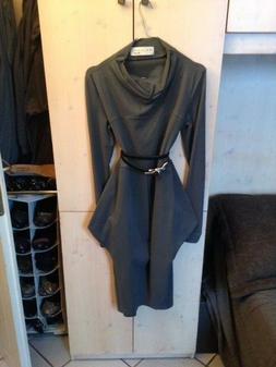 MALLONI VESTITO ASIMMETRICO FELPA GRIGIO SCURO NUOVO ORIGINA