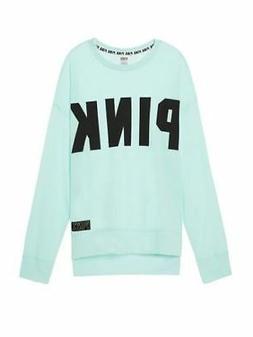 Victoria's Secret Rosa Spacco Laterale Ragazzo Oversize Felp
