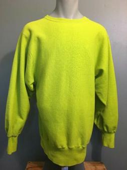 Vintage 80s 90s Champion Reverse Tessere Felpa Uomo XL Verde