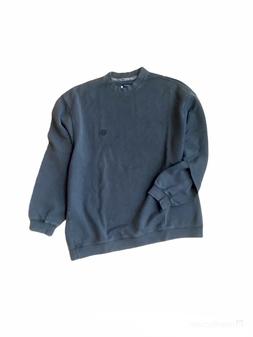 vintage 90 s belfe felpa uomo grigio 100% cotone XL oversize
