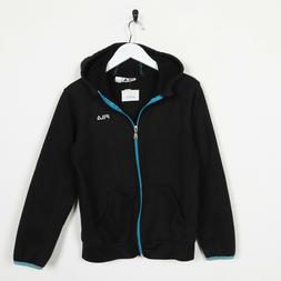 Vintage da Bambino FILA Piccolo Logo Zip Felpa con Cappuccio