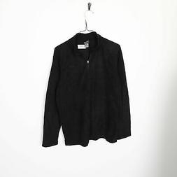 Vintage Donna C9 Da Champion Zip Pile Top Nero XL