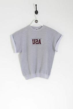 Vintage Donna Champion Felpa Grigio 