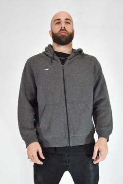 VINTAGE Felpa Hoodies With Zip Grigia Con Logo In Cotone Cot